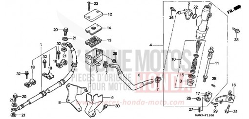 REAR BRAKE MASTER CYLINDER XL600VT de 1996